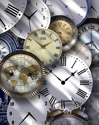 clock collage