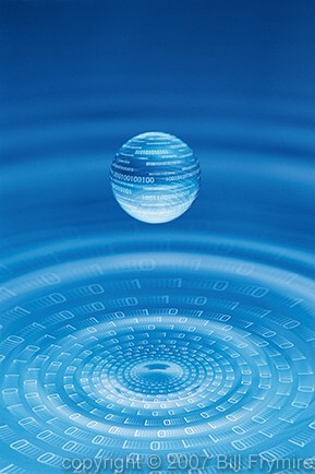 digital water droplet
