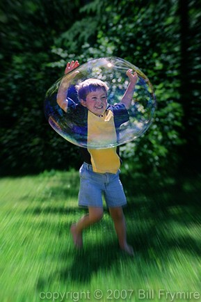 boy in a bubble