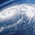 hurricane or typhoon from space